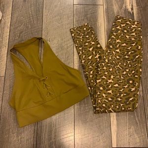 Aerie offline leggings and sports bra set